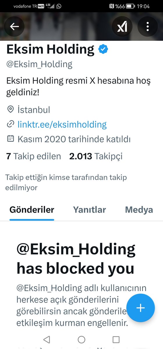 İşinize gelmedi mi Engellersiniz bu kadar küçüksünüz işte. 2 yıldır soyduğunuz insanların sesi çıkınca engeli basarsınız. Bu şirket vergisiyle her şeyiyle incelenmeli <a href="/memetsimsek/">Mehmet Simsek</a> bakanım, manipülasyonun alası dönüyor. #spk ayağı da cabası  #eksun  soyunun adı...