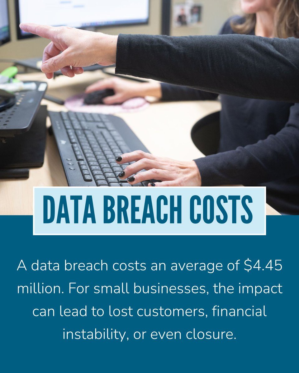 SkyTerraTech's tweet image. Do you have a spare 4+ million dollars laying around? 🧐

According to an @IBM study, the average data breach can cost you $4.45 million dollars. 😮 

Save yourself some money by reading our blog: hubs.ly/Q030PYsc0 

#CybersecurityTips #CybersecurityConsulting