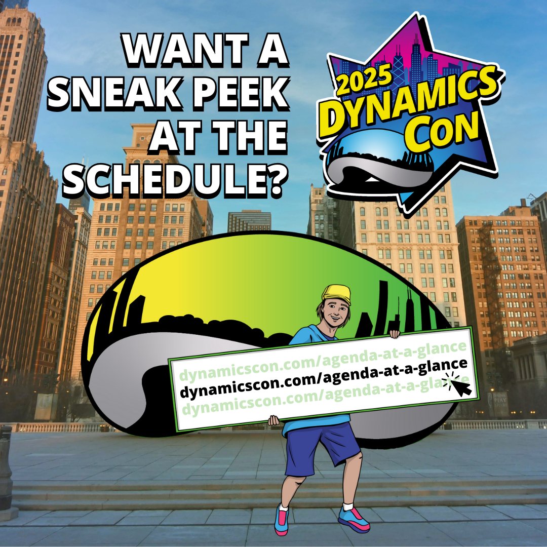 The #DynamicsCon2025 ✨Agenda Reveal✨ is coming SOON! In the meantime, here's a 𝙨𝙣𝙚𝙖𝙠 𝙥𝙚𝙚𝙠 on what you can expect May 13-16, 2025 in Chicago 👀 Check out our "Agenda at a glance" page by clicking the link below ⬇️
hubs.la/Q032sJ830
