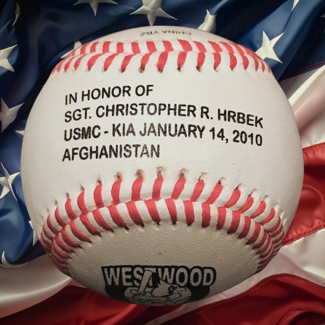 wwnjbaseball's tweet photo. Today, we honor the memory of Sgt. Christopher Hrbek—forever in our hearts. ❤️ https://t.co/vtxAqbqgWC