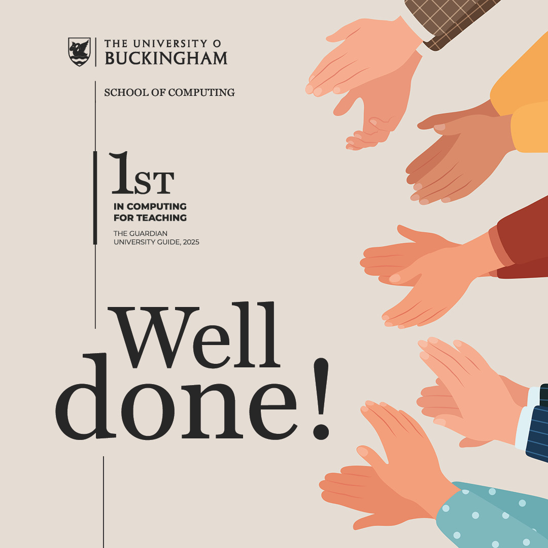 UB_Computing's tweet image. Congratulations to all December 2024 finalists in Computing @UniOfBuckingham  on successfully completing your degree. Your hard work, dedication and skills have paved the way for an exciting future. 
We look forward to celebrating your achievements at the Graduation Ceremony 🎓