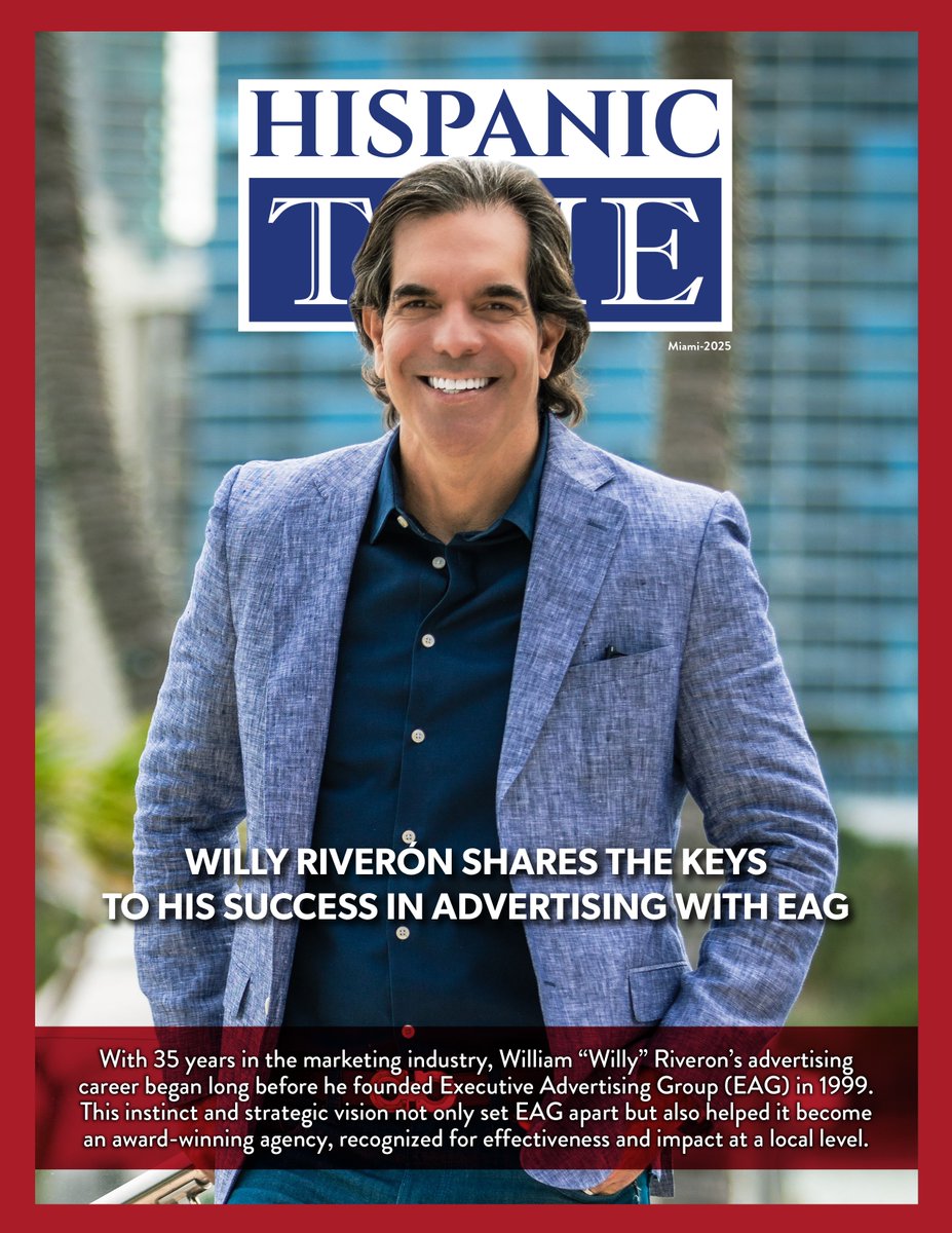EAGgroup's tweet photo. Read here to discover the highlights of our CEO's 35-year journey in Marketing and Advertising, featured in Hispanic Time! https://t.co/IvREhIDvdi