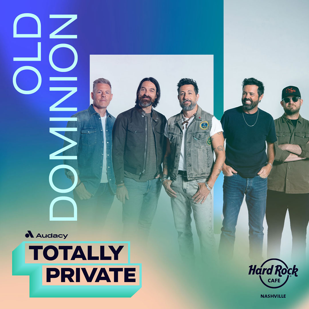 KISS Country 99.9 (@kisscountry999) on Twitter photo 😱 You and your crew have a chance to win an <a href="/Audacy/">Audacy</a> Totally Private show starring <a href="/OldDominion/">Old Dominion</a> at Reverb at <a href="/HardRock/">Hard Rock Cafe</a> Nashville!
👋🏻 Listen at 9:30, 11:30, 1:30, 3:30 & 5:30 all this week for your keyword to enter to win! 😱 You and your crew have a chance to win an <a href="/Audacy/">Audacy</a> Totally Private show starring <a href="/OldDominion/">Old Dominion</a> at Reverb at <a href="/HardRock/">Hard Rock Cafe</a> Nashville!
👋🏻 Listen at 9:30, 11:30, 1:30, 3:30 & 5:30 all this week for your keyword to enter to win!