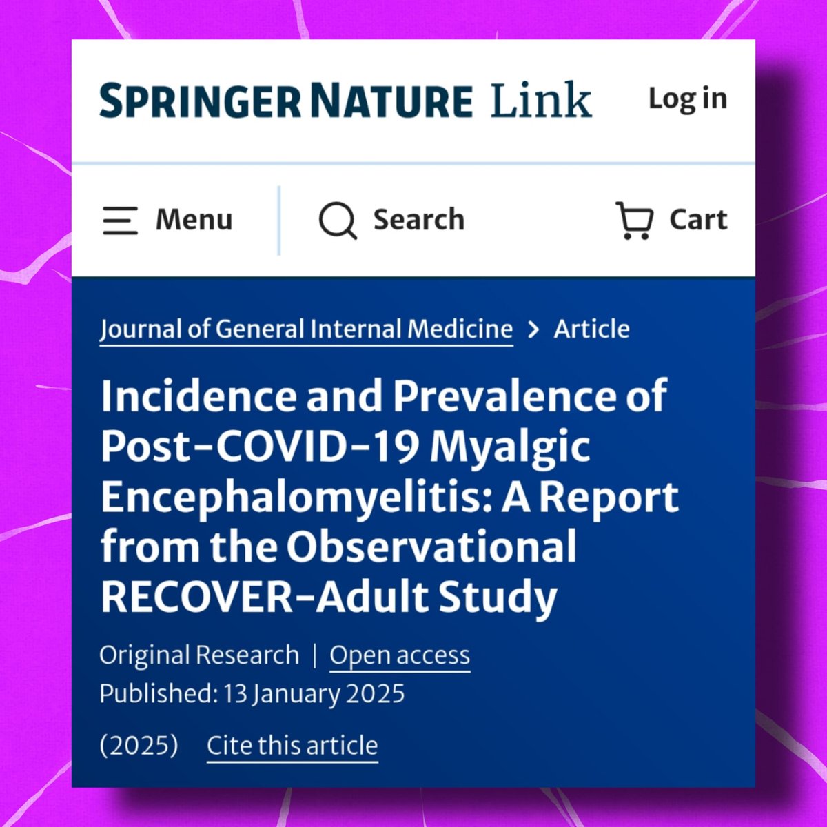 apresj20's tweet image. 🔬Nouvelle étude soutenue par le @NIHRresearch : malaise post-effort #MPE, intolérance orthostatique et troubles cognitifs sont les symptômes les plus fréquents de #EMsfc signalés chez les participants post-Covid

👉30 à 50 % des patients #CovidLong répondent aux critères d'#EM