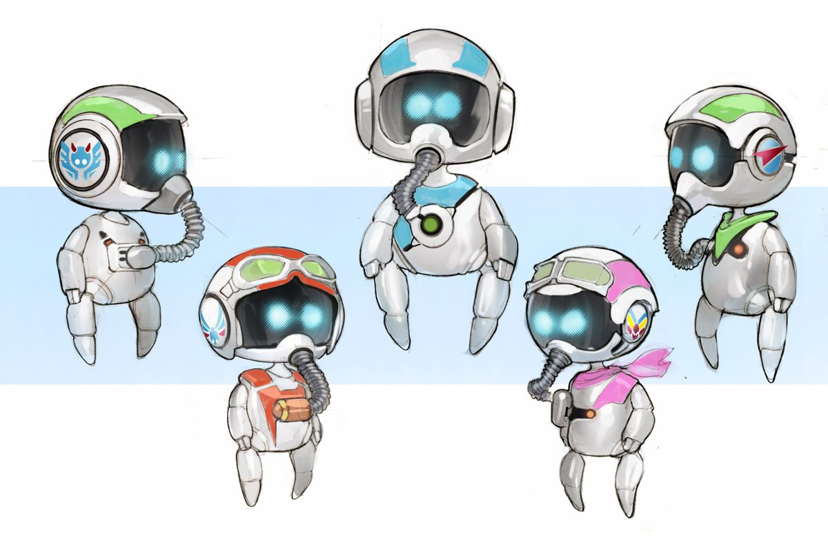 Crazy how WipEout OG concept artist Darren Douglas is also Astro's concept artist 🤯🔥

"Take a look at this early unliveried WipEout x Astro concept art. Those bots sure love anti-gravity racing!" tmblr.co/ZlgF1dgv1pwUau…