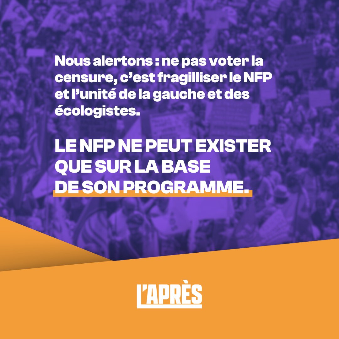 Un long discours de Bayrou pour au final annoncer la continuité de la politique macroniste, en premier lieu la poursuite de la réforme des retraites massivement rejetée par les Français·es. 

Fidèles au programme du NFP, nos député·es voteront la #MotionDeCensure 

#DPG #DirectAN