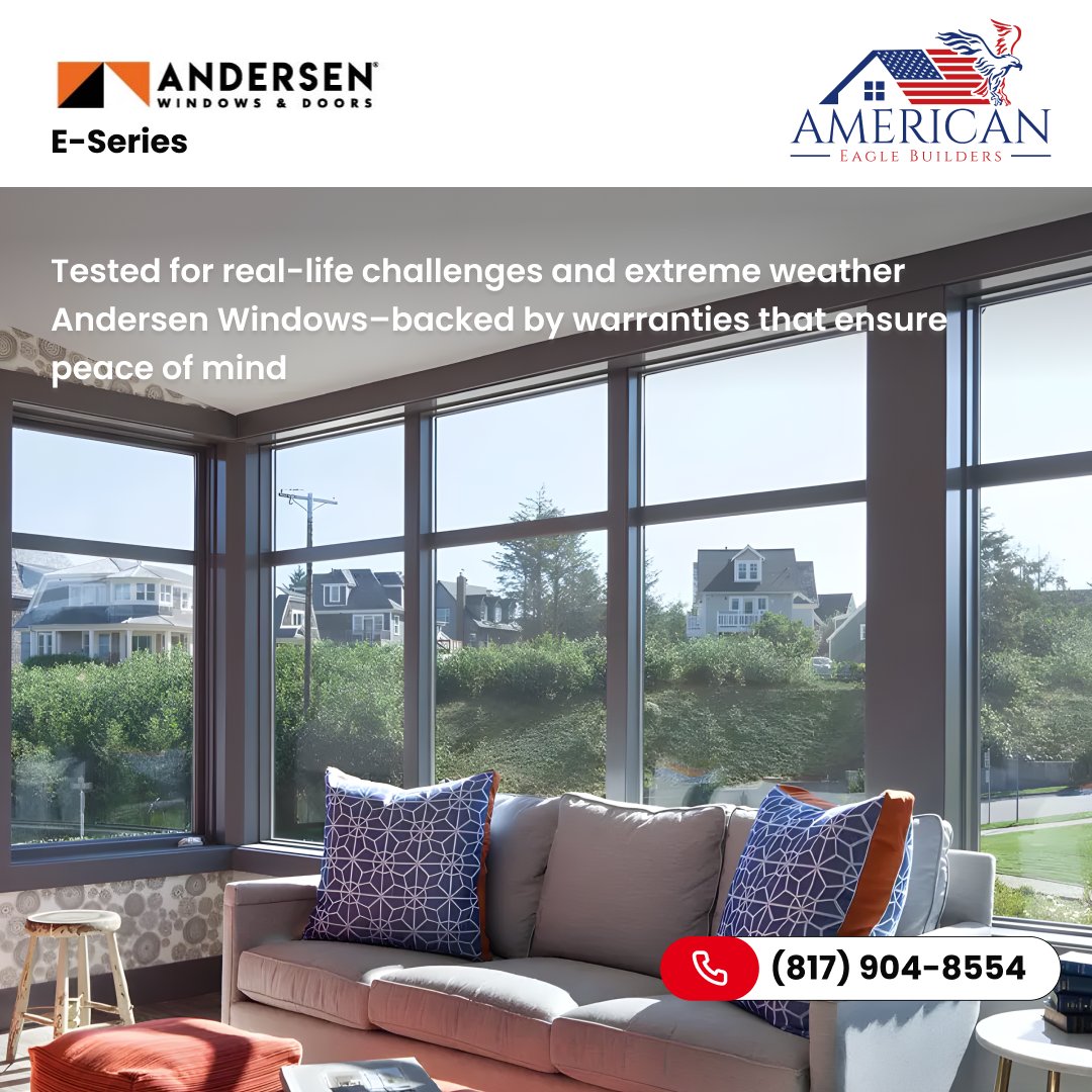 dfwAEB's tweet image. With Andersen, durability isn’t optional—it’s guaranteed. Rated #1 by professionals, installed by American Eagle Builders. 💪

#AndersenEseries #AmericanEagleBuilders #WeatherResistantWindows #DFWHomeImprovements #LuxuryWindowDesign #viral