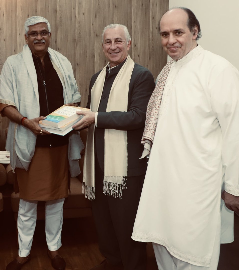 It was a joy <a href="/gssjodhpur/">Gajendra Singh Shekhawat</a> to meet you and discuss ancient knowledge that is the source of yoga, the source of meditation—ancient Vedic knowledge. Veda means knowledge in Sanskrit and this ancient knowledge from those who have been looking at knowledge from the inner values of