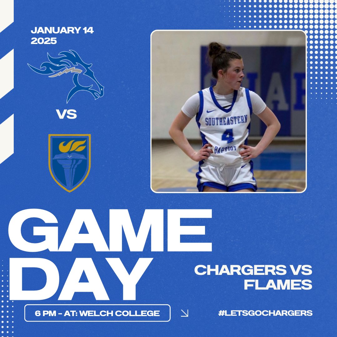 Southeastern Baptist College WBB (@sbcchargerswbb) on Twitter photo All Nashville TN Folks Come Out & Support.
Game Day against Welch College in Gallatin, Tennessee .
Tip-Off at 6:00 p.m.
#LetsGoChargers
<a href="/SBCathletics_/">Southeastern Baptist College Athletics</a> <a href="/EMikeMilligan/">Mike Milligan</a> <a href="/Sarahia01720300/">Sarahia</a> <a href="/Scoward15/">Syd Coward</a> <a href="/mack_mcguirt/">Mackenzie McGuirt</a> <a href="/Breyonceee03/">breyonce03🖤</a>
Watch Live
youtube.com/@welchflames?s… All Nashville TN Folks Come Out & Support.
Game Day against Welch College in Gallatin, Tennessee .
Tip-Off at 6:00 p.m.
#LetsGoChargers
<a href="/SBCathletics_/">Southeastern Baptist College Athletics</a> <a href="/EMikeMilligan/">Mike Milligan</a> <a href="/Sarahia01720300/">Sarahia</a> <a href="/Scoward15/">Syd Coward</a> <a href="/mack_mcguirt/">Mackenzie McGuirt</a> <a href="/Breyonceee03/">breyonce03🖤</a>
Watch Live
youtube.com/@welchflames?s…