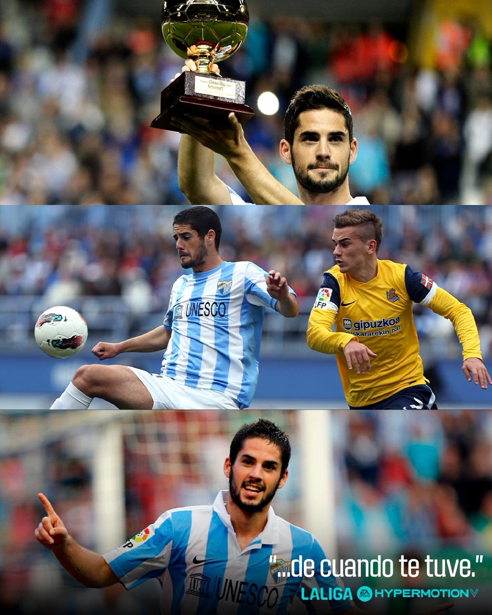 "𝑫𝒆𝒃𝒊́ 𝒕𝒊𝒓𝒂𝒓 𝒎𝒂́𝒔 𝒇𝒐𝒕𝒐𝒔..." 💙🤍

<a href="/isco_alarcon/">ISCO ALARCON</a>  x <a href="/MalagaCF/">Málaga CF</a> 

#LALIGAHYPERMOTION | #LALIGAHistory