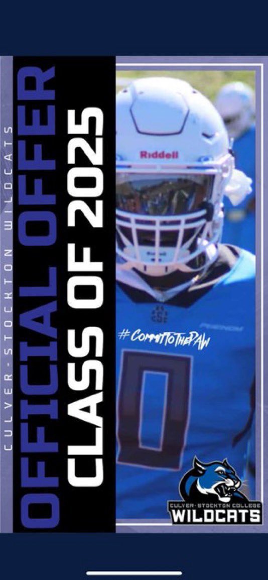 zkindell3's tweet photo. After a great conversation with @Coach_Frink I am extremely excited to have received an offer from @CSCwildcatsFB
Thank you!
@TuttleFootball
#GoWild #CSCWildcats https://t.co/bYSDdacvMZ