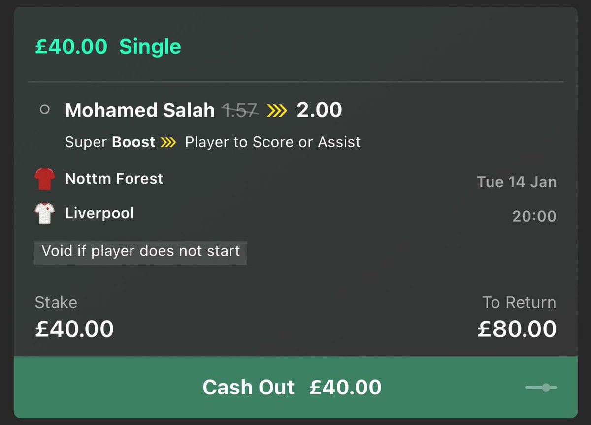 LordFootyTips's tweet image. 💰 £80 CASH GIVEAWAY!!!! 

If the Nottingham Forest v Liverpool  super boost wins, I’ll giveaway….

£40 to someone who LIKES this ❤️
£40 to someone who RTs this 🔁
Must FOLLOW @LordFootyTips