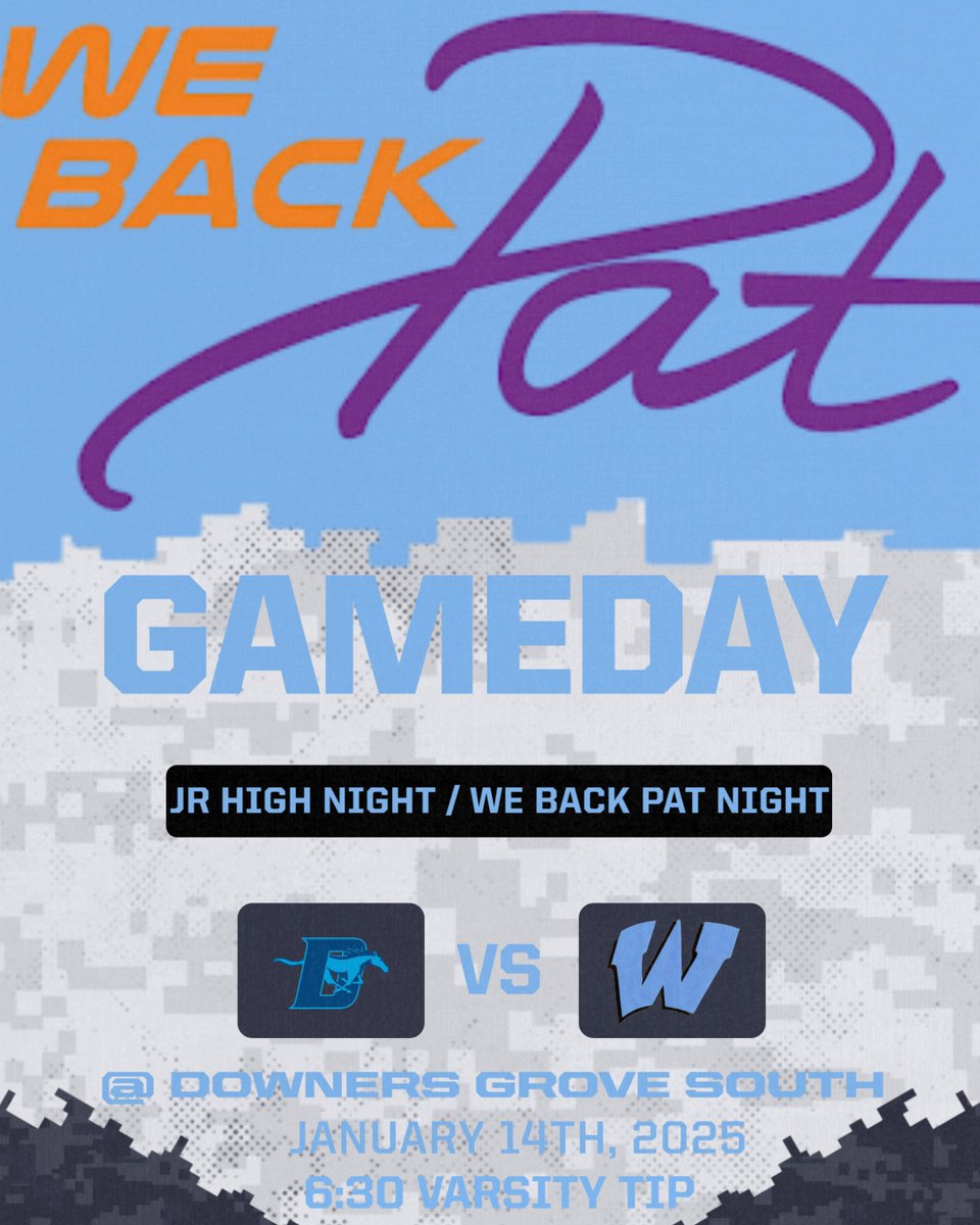 We have a fun night ahead of us!

*We Back Pat Raffle Baskets-CASH ONLY!
*Jr High halftime knockout contest
*Varsity autograph session for jr high players immediately following the varsity game