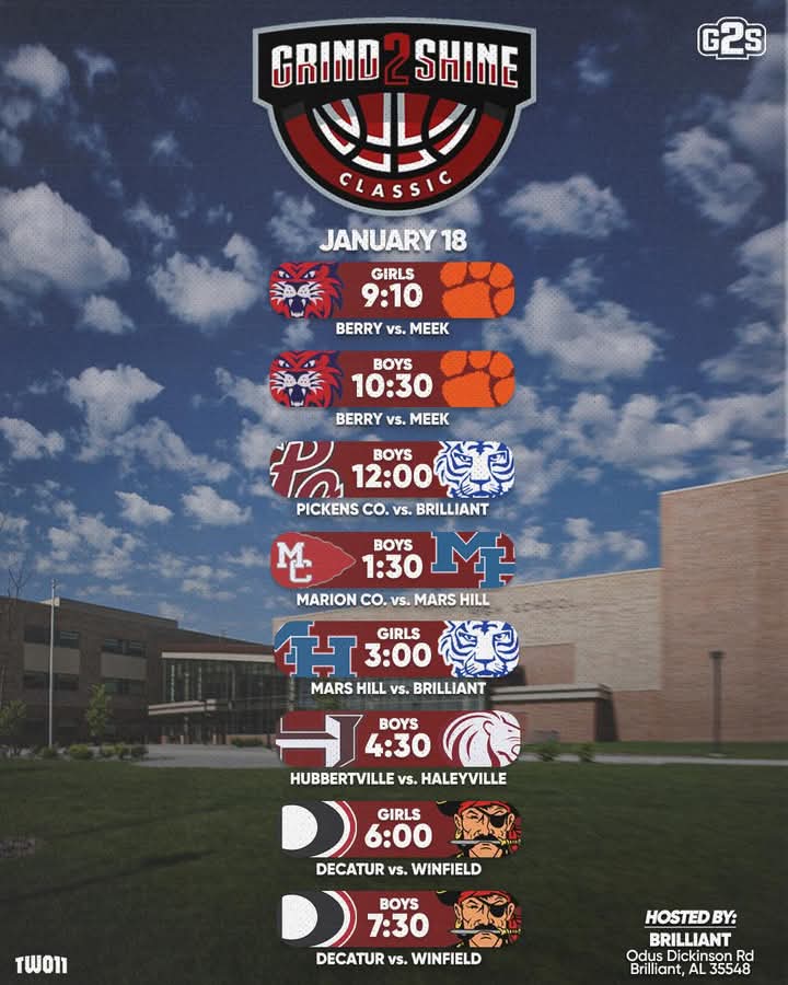 Men and Womens College Coaches, you need to be at this one on Saturday at Brilliant High School in Brilliant, AL. 

A lot of Talent.  A couple power 5 players.

Robert Mallory 
rmallor214@gmail.com