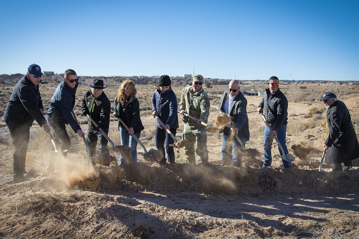 sscafca's tweet photo. SSCAFCA and the U.S. Army Corps of Engineers, broke ground on the Middle Venada Water Quality Facility project last Friday afternoon. The facility will protect the Rio Grande from pollutants running off the urban environment and provide sediment management on the watershed. https://t.co/zS3FcrcJ1B