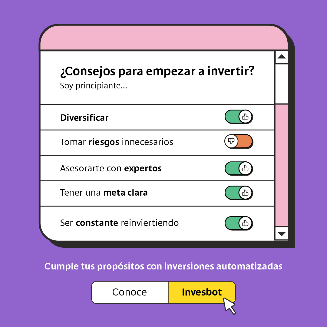 Bancolombia_Inv's tweet photo. 🌐Si uno de tus propósitos de año nuevo es invertir, no pierdas la oportunidad de hacerlo al empezar 2025
Invesbot #diversifica y #automatiza tus decisiones de inversión
Simula tu plan aquí 👉https://t.co/uNKFiYHaaq https://t.co/yy9FNfD8OU