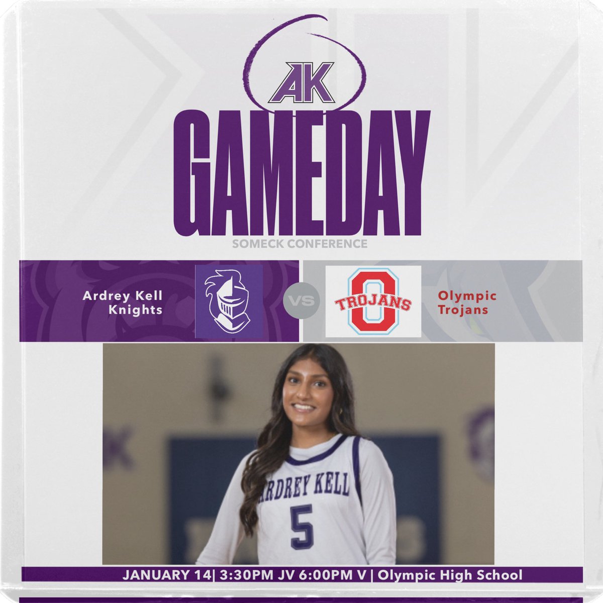 🏀 GAMEDAY 🏀
The grind continues as we take on Olympic today! 💪

📍 Where: Olympic High School
⏰ Game Times: 3:30 PM JV &amp; 6:00 PM V

Bring the energy and let’s show up BIG for our team! 🏆 Your support makes all the difference.