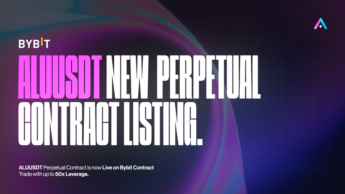 ALU Perpetual Contract is now on <a href="/Bybit_Official/">Bybit</a>! 🚀

One of the most trusted exchanges now has your favorite token.

Access it here: i.bybit.com/1XDAab3d