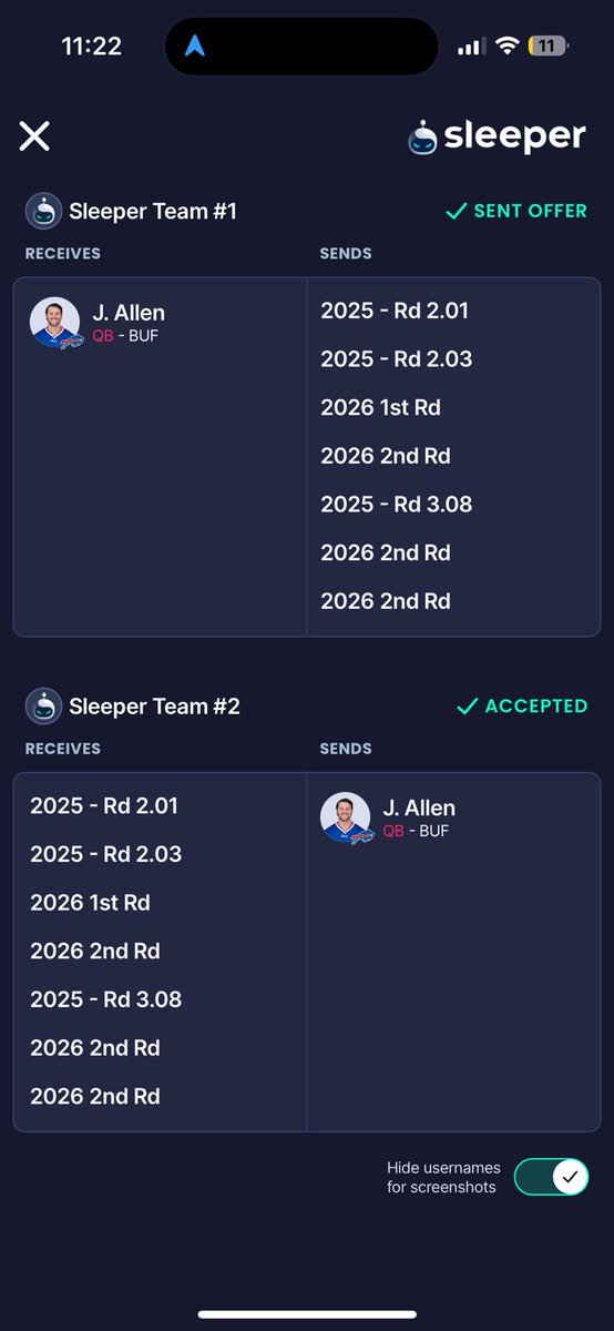Netsworld01's tweet photo. who wins this trade , superflex league https://t.co/YFK9p63Pmw