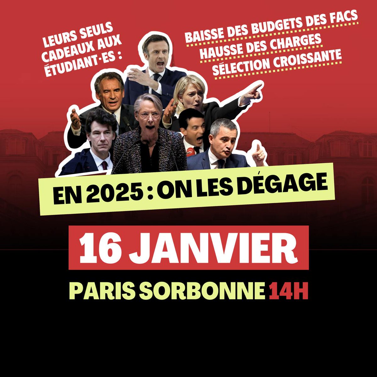 16 janvier : nous demandons la fin de Parcoursup et des moyens pour étudier !

Rendez-vous partout en France ✊