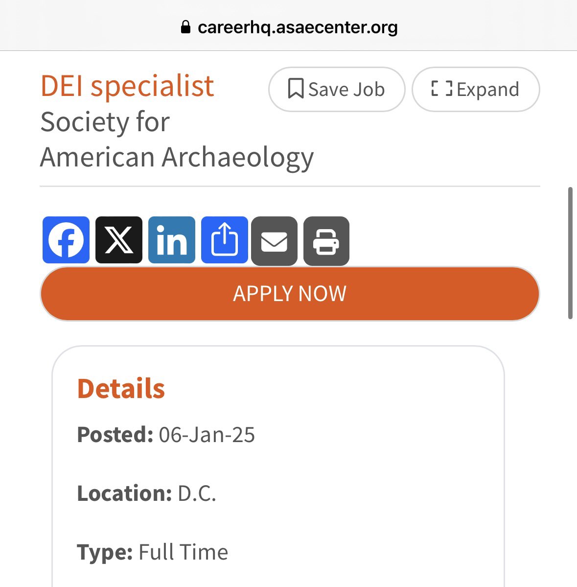 📍The Society for American Archaeology <a href="/SAAorg/">SAA</a> is now hiring a full-time ‘DEI Specialist’

Why on earth does Archaeology need a DEI Specialist???

Btw, this is a Salaried position which includes FULL HEALTHCARE.

More $$$ wasted not Excavating ancient sites! DEFUND the SAA!!