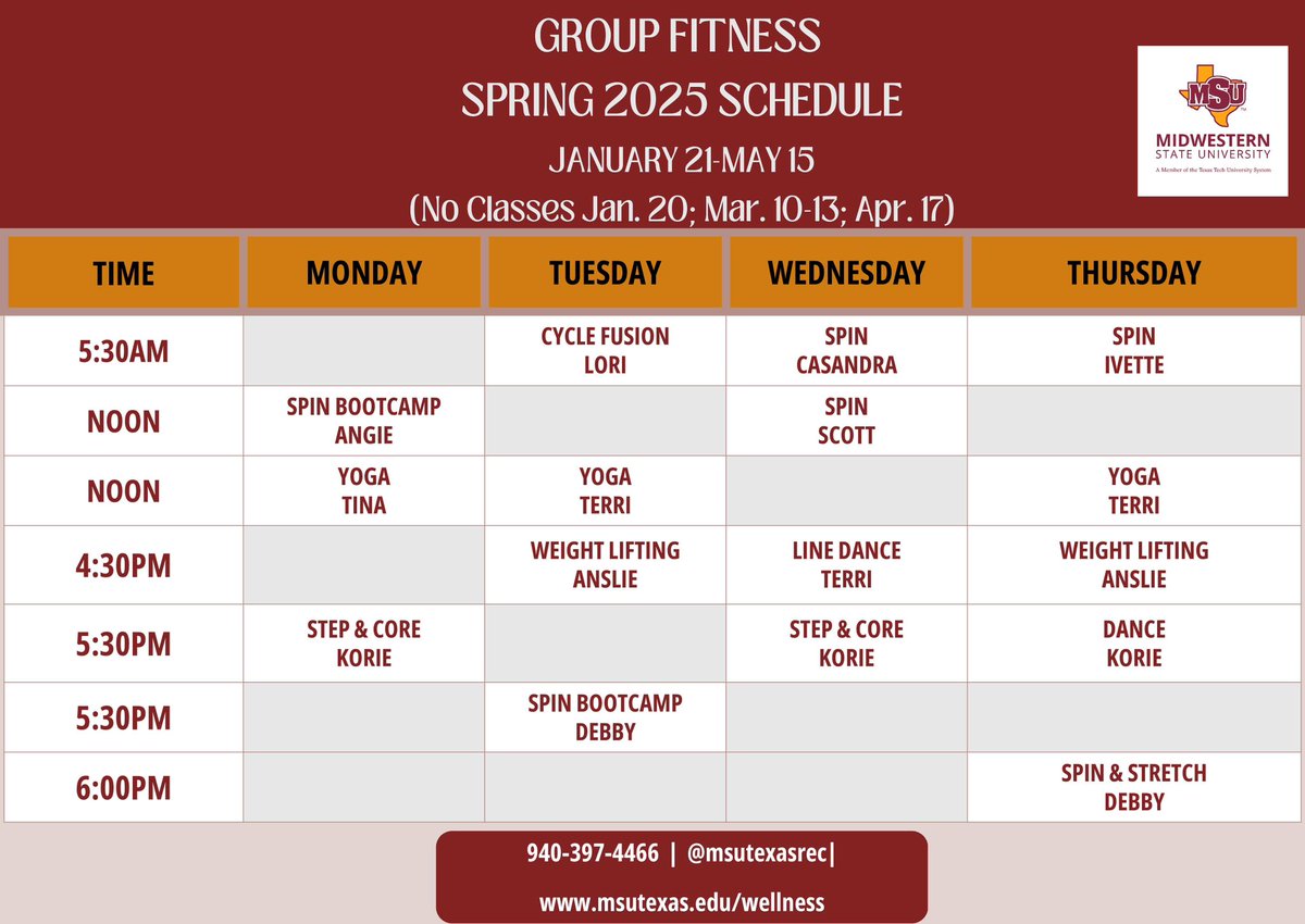 MSU Texas Rec. Sports/Wellness tweet media