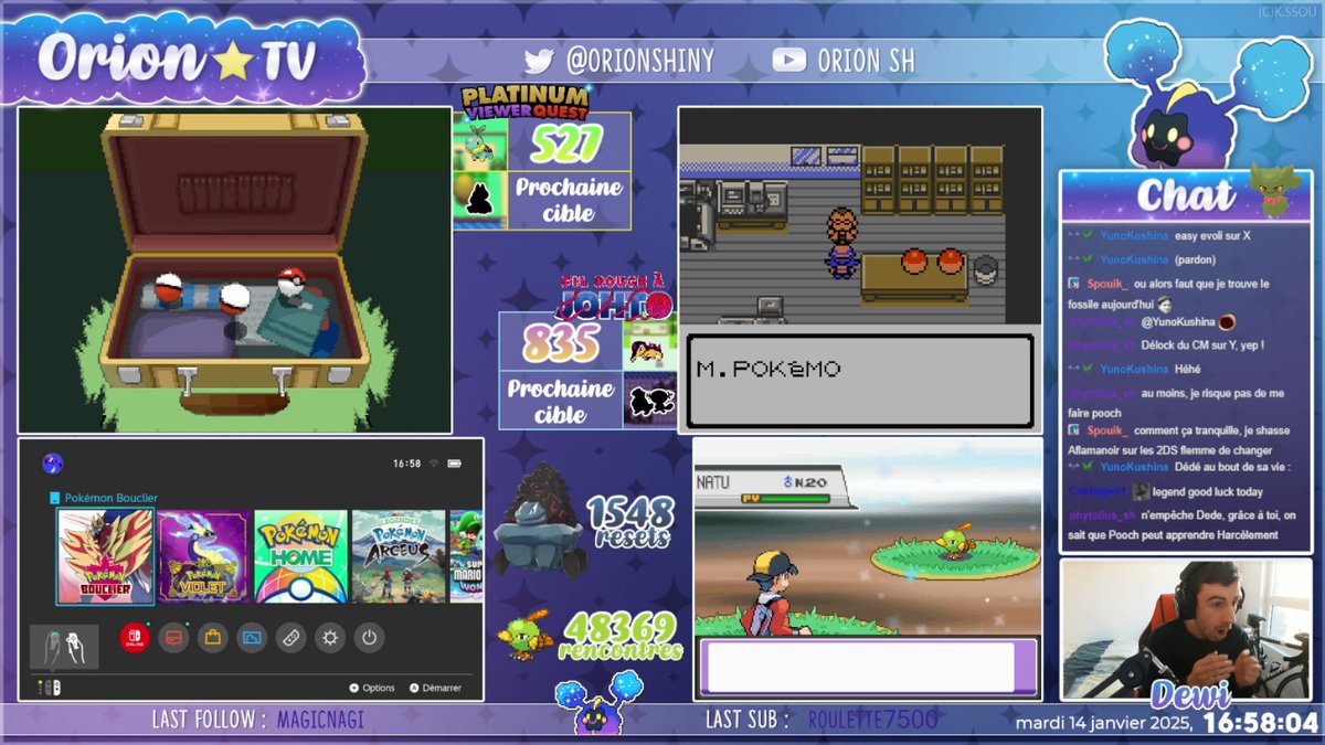 Dewi_leSH's tweet photo. J'ai pas les mots bordel.

Natu Shiny♂️en 48 370 rencontres. 6 mois et demi de shasse, mon plus grosse chiffre ever pour un shiny (en simple).

Un peu déçu de pas avoir atteint les 50K cela dit haha.

Trouvé en stream sur la @OrionShiny !
Clip : https://t.co/7Wfy8WnVie

#SHLS8 https://t.co/u0THxVvINx