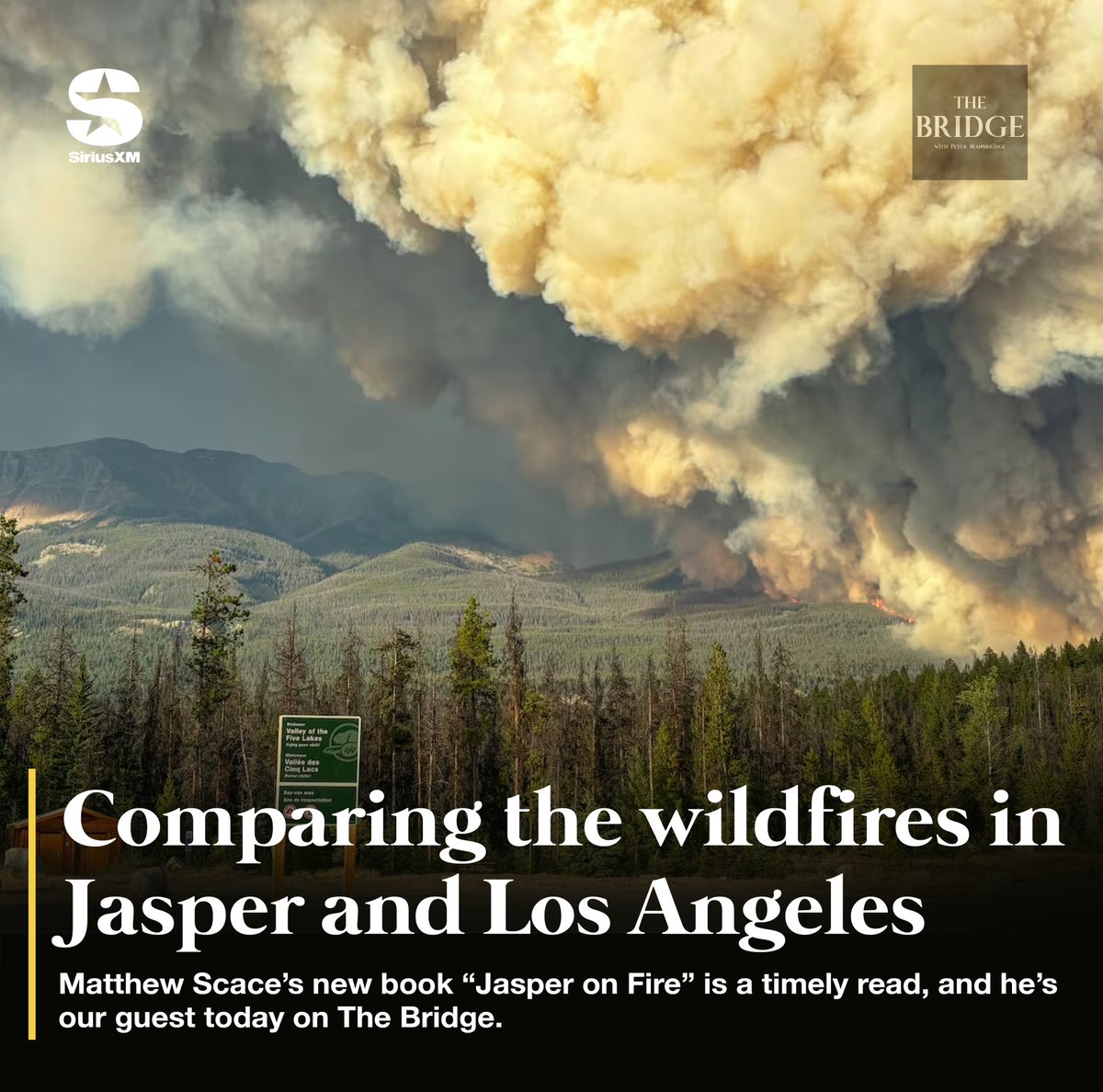 How do the wildfires in Jasper compare to what we are seeing play out in Los Angeles? What have we learned about the new world we are living in as a result? <a href="/mattscace67/">Matt Scace</a> author of “Jasper on Fire” is our guest today.

Listen on <a href="/CanadaTalks167/">SiriusXM Canada Talks</a> &amp; podcast platforms at noon EST.
