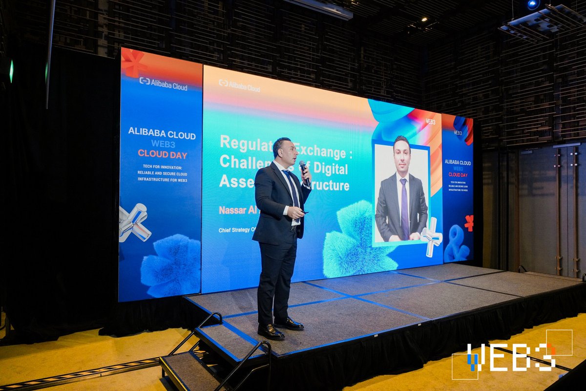 🎤 What happened earlier at #AlibabaCloud Web3 Cloud Day 2025:

Our CSO, Nassar Al Achkar took the stage to discuss security, compliance, and scalability for digital assets. Innovation is always at the heart of #CoinW as we continue pushing the boundaries of what’s possible in