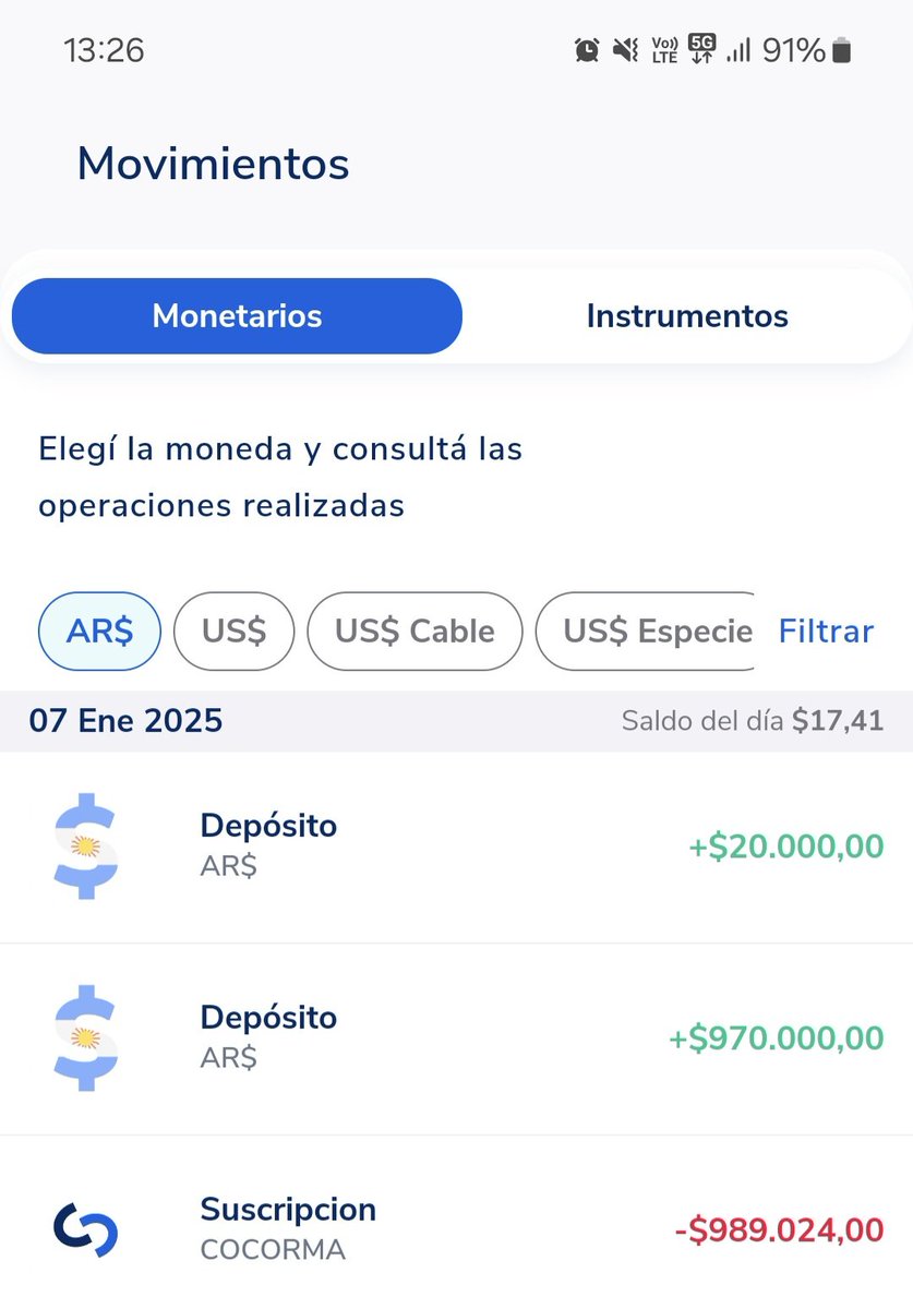 Sebastianspaca's tweet photo. He visto que varios tienen problemas con el saldo que les figura en @cocoscap @arielsbdar . Me sucedió y me lo solucionaron pero ahora PEOR.
Puse plata en el FCI Cocorma y no me está generando los intereses, es como que no tengo la plata pero a la vez si. Una vergüenza https://t.co/VdpOJbXi9v