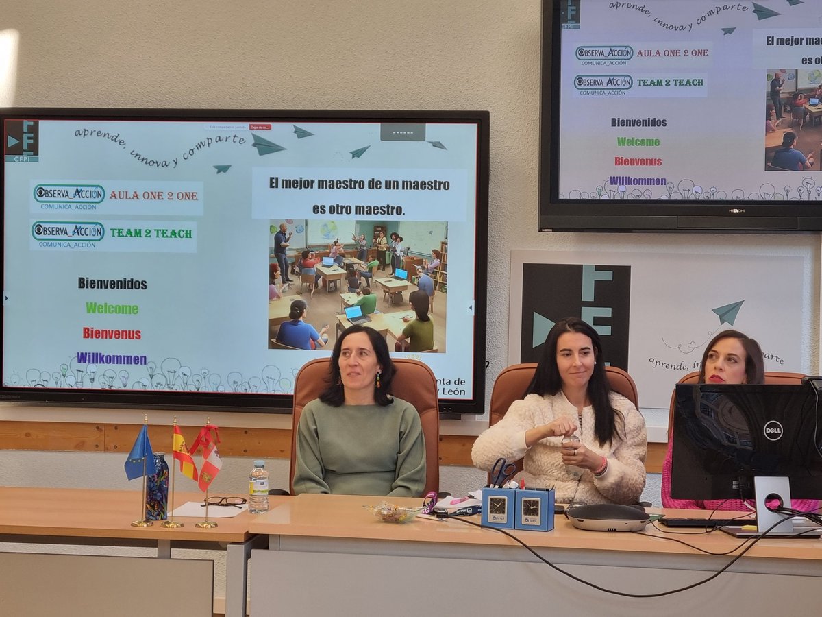 CFPIdiomas's tweet image. ¡Empezamos la sesión inicial de nuestro Proyecto de Innovación #OBSERVA_ACCION #COMUNICA_ACCION en las modalidades de #One2One y #Team2Teach! Aprendiendo e innovando juntos
#formaciónCyL #innovaCyL