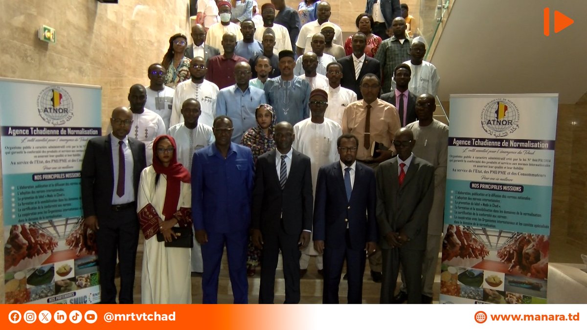 mrtvtchad's tweet photo. Lancement ce matin à l'hôtel Radisson Blu hôtel, de l'atelier de renforcement des capacités des membres des comités techniques de normalisation de l'Agence Tchadienne de Normalisation(#ATNOR) sur le guide d'adoption de normes internationales. C'est le ministre du commerce et de l'industrie, Guibolo Fanga Mathieu qui a ouvert les travaux.
#mrtvtchad #mrtv #Tchad