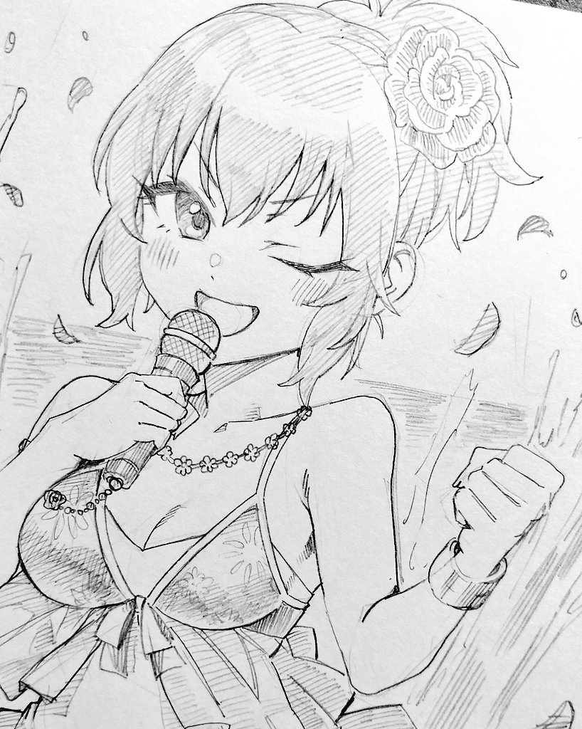 息抜き②に村上巴さんを描きました。 