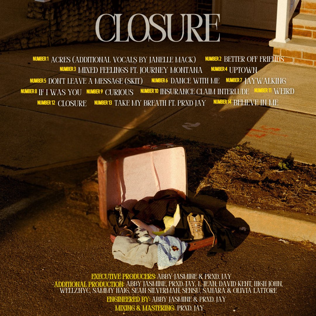 CLOSURE. 2/14/25 
my next album is almost hereeeee