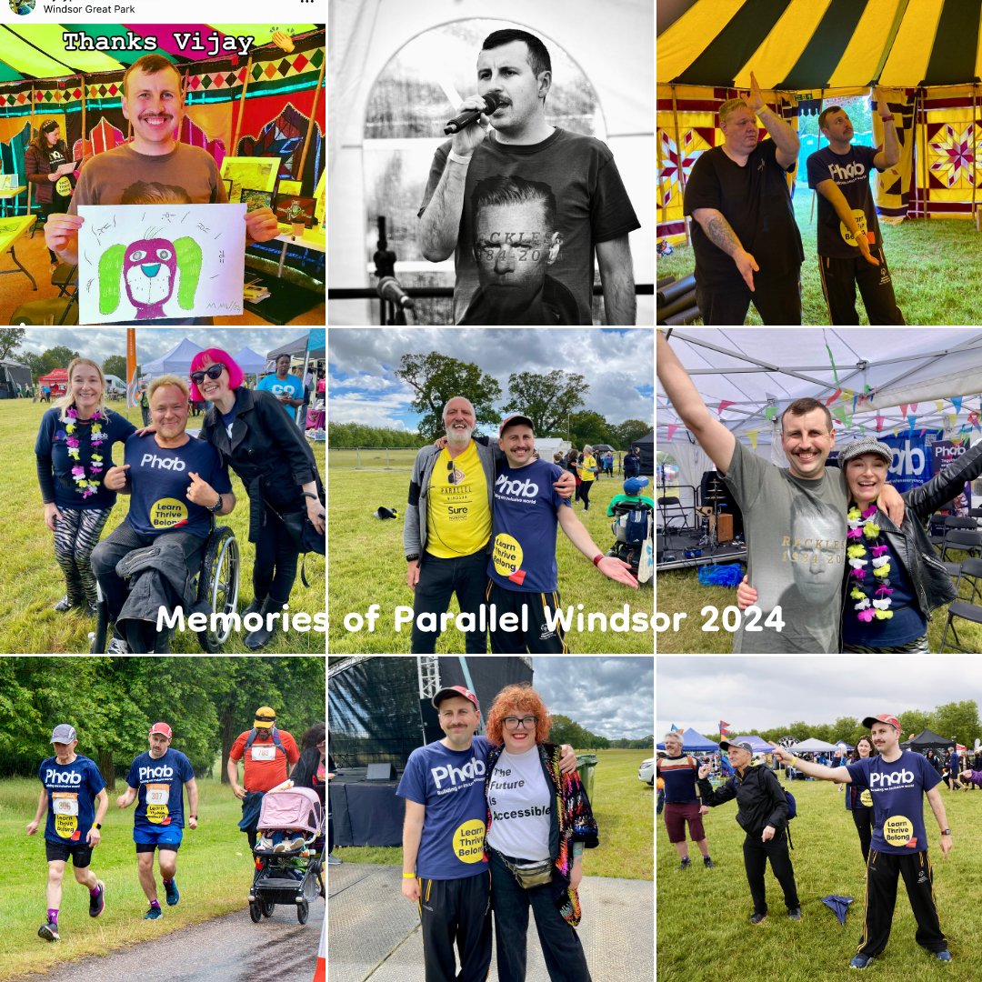 Pls spread the word about #ParallelWindsor and get some tickets! Happy memories from 2024. Looking forward to taking part in more of the activities: climbing and seeing the horses, as well as running! <a href="/ParallelGlobal/">Parallel Lifestyle</a> <a href="/phab_charity/">Phab UK</a> 
#ChooseToInclude #InclusionRevolution