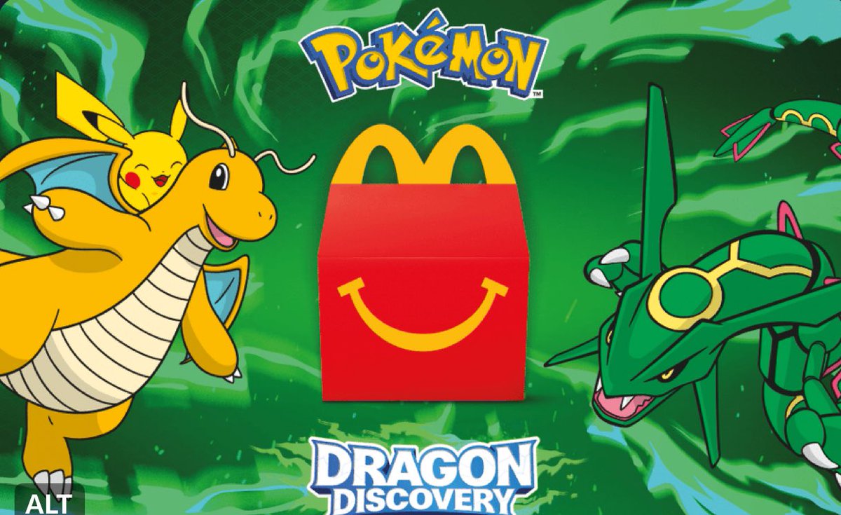 PokemonDealsX's tweet photo. McDonald’s will launch a collaboration with Pokemon and you’ll get Pokemon cards with each happy meal. Launches January 21st. Here’s the list of cards you can get: https://t.co/yjpA0zlZJy