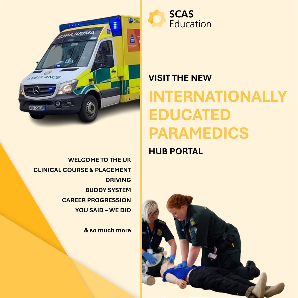 The new INTERNATIONALLY EDUCATED PARAMEDICS (IEP) HUB PORTAL is live!

Here, you'll find essential resources, expert advice, and a community of peers ready to support the IEPs as they navigate their new life in the UK. 

The portal can be accessed by SCAS staff only.