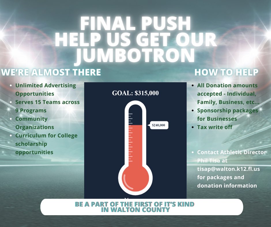 Looking for ways to help the football program? Here is your chance!! Help us finish off raising funds to give our kids the best in the area!! #BeachBallin