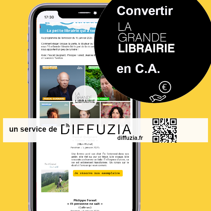 DiffuziaContact's tweet image. Comment convertir La Grande Librairie en C.A. dfza.fr/EUlk 

#librairies #librairie