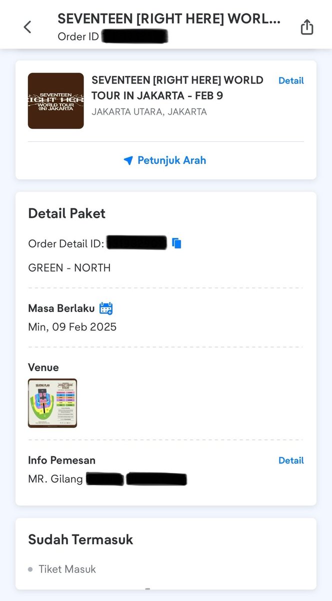 NotSoHerlambang's tweet photo. WTS
💎Seventeen Right Here in Jakarta💎

Day 2 (9 Feb ‘25)
🎫 2x Tickets
🏟️ Green - North
🏷️ Jual Rugi
🙋🏻‍♂️ Atas Nama Pribadi

Diurusin sampai fisik https://t.co/7j4yZb4poV