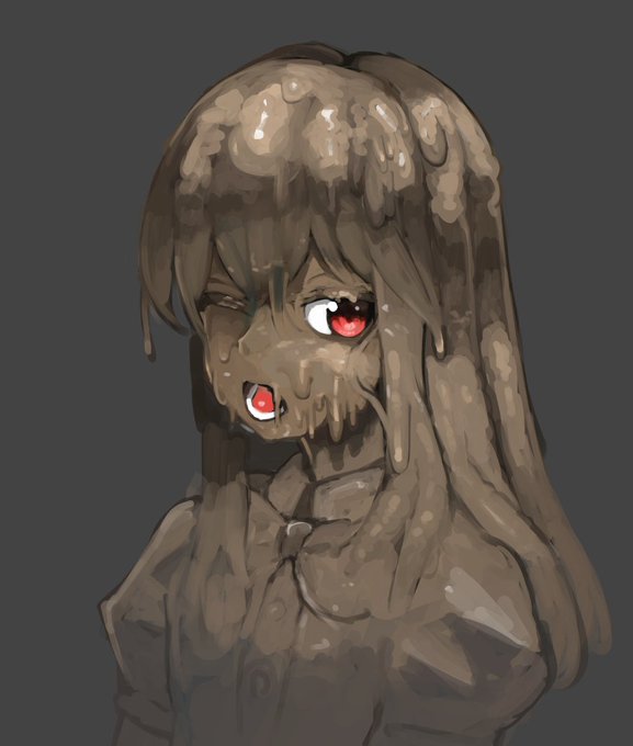 昨日の泥んこナマズ化天子の帽子無し差分 