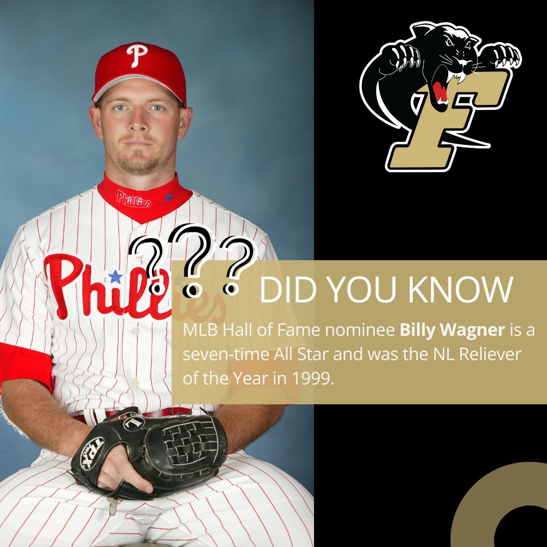 FerrumCollege's tweet photo. Did you Know?

MLB Hall of Fame nominee Billy Wagner is a seven-time All Star and was the NL Reliever of the Year in 1999. #FerrumCollege #BaseballHOF #FerrumAthletics #BillyWagner #HallofFame #2025MLB https://t.co/BkwOVAS9cs