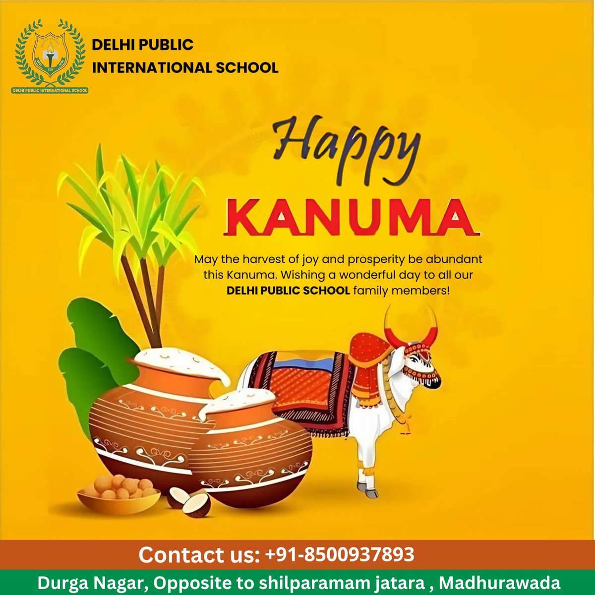 DelhiVizag79389's tweet photo. 🌾 Happy Kanuma from Delhi Public International School! 🌾

May the harvest of joy and prosperity be abundant this Kanuma. Wishing a wonderful day filled with happiness to all our Delhi Public School family members!

📞 Contact Us:
+91-8500937893

#HappyKanuma #DelhiPublicSchool https://t.co/aJZgeyGy38