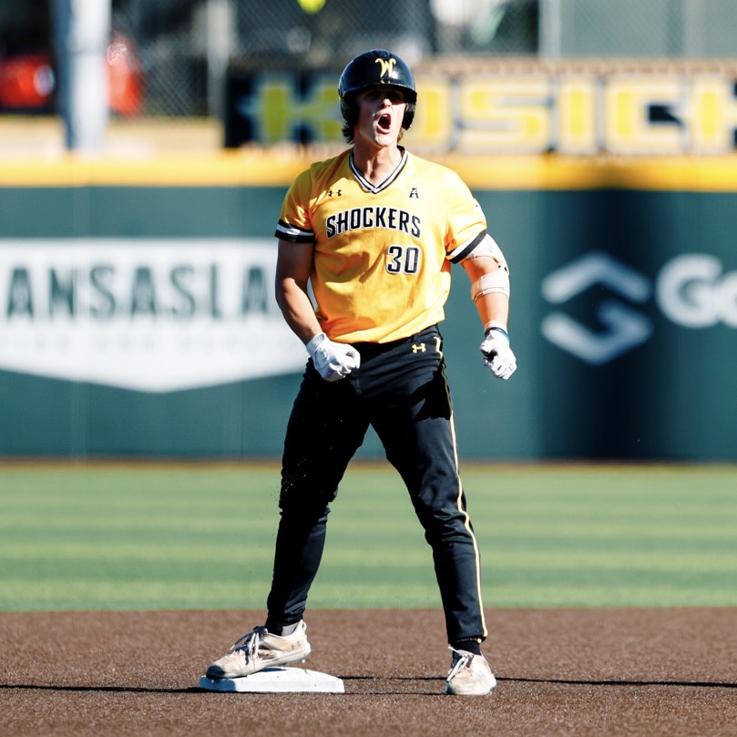 GoShockersBSB's tweet photo. One month 'til baseball 🗣️

#FearTheWheat 🌾 https://t.co/yUoiMRXcTS