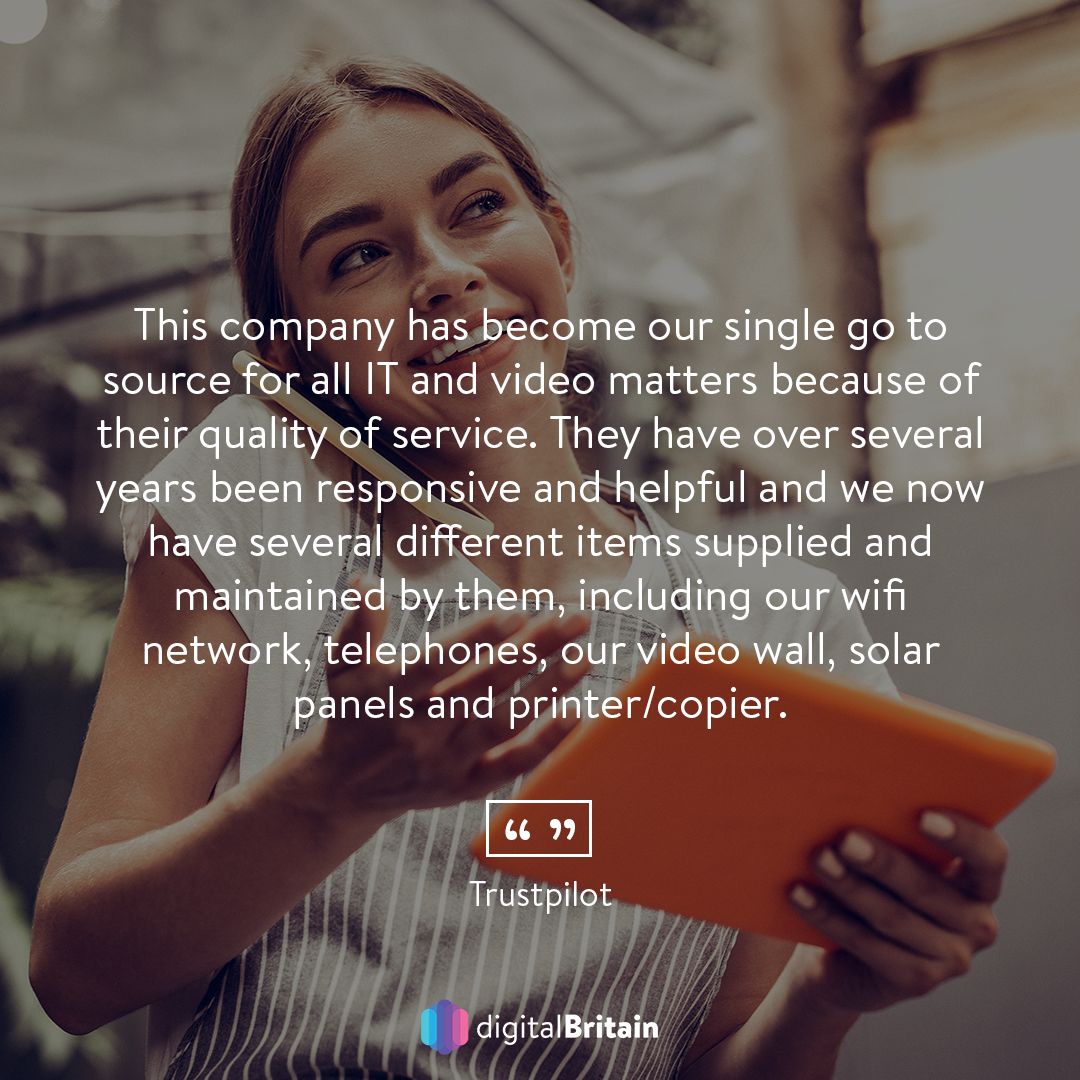 digitalbritain_'s tweet photo. We are the 'go to' place for all things tech and digital. 💛

It's lovely to hear such positive feedback from our clients. https://t.co/uzT893ZxuD