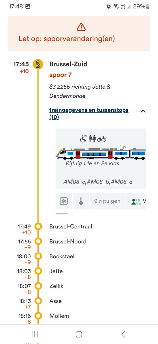 marc49427047's tweet photo. @NMBS of jullie nu staken of niet, passagiers op tijd op hun werk of thuis brengen is een ramp voor nmbs 
Bende onbekwame clowns https://t.co/YxhINPHlEn