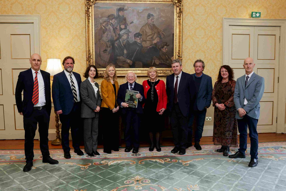 President of Ireland (@presidentirl) on Twitter photo President Higgins today received representatives of <a href="/CorkUP/">CorkUniversityPress</a> and the editors of 'Atlas of the Irish Civil War: New Perspectives' on a courtesy call at Áras an Uachtaráin. Cork University Press this year celebrates its 100 year anniversary President Higgins today received representatives of <a href="/CorkUP/">CorkUniversityPress</a> and the editors of 'Atlas of the Irish Civil War: New Perspectives' on a courtesy call at Áras an Uachtaráin. Cork University Press this year celebrates its 100 year anniversary