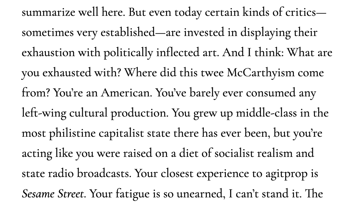 This, from Tobi Haslett, has only become more relevant since he said it in May 2022