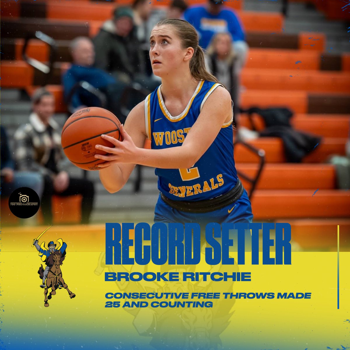 whsgirlsbkb's tweet photo. Brooke Ritchie set a WHS school record for consecutive Free Throws Made in games! She has made 25 straight and counting! 25 in a row is enough to land her in the OHSAA state record book whenever this streak ends! 

Brooke has an unmatched dedication to this game. https://t.co/1uIU9cqu5Y