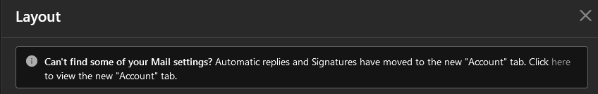 TheBrentious's tweet photo. What happened to the Automatic Replies settings? They are gone in our tenant... https://t.co/BPBeTEsJcV